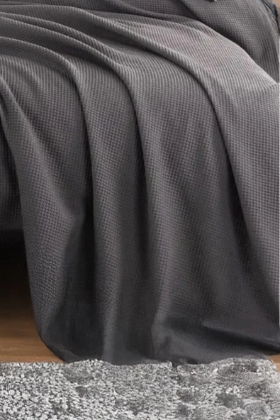Ecocel Pike Örtü Battal King 240x230cm Karde Antrasit - 2