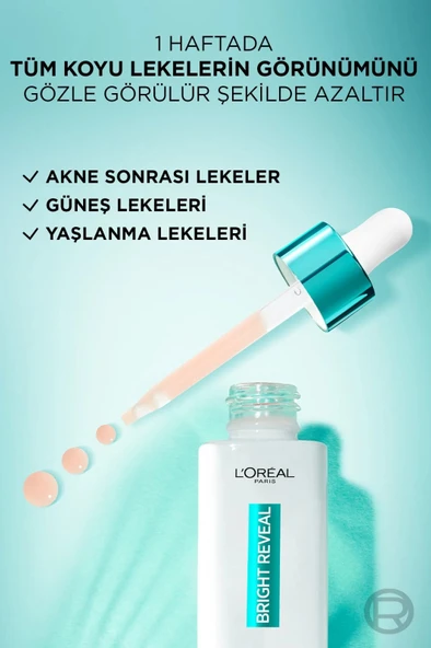 L'Oreal Paris Bright Reveal Niasinamid Koyu Leke Karşıtı Serum 30 ml - Resim 4