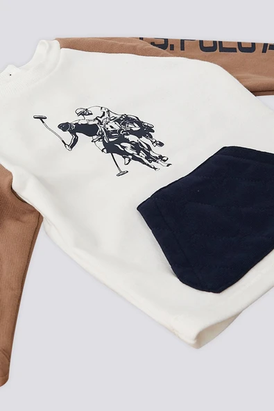 U.S. Polo Assn Kanguru Cep Bebek 2 Li Takım - 3