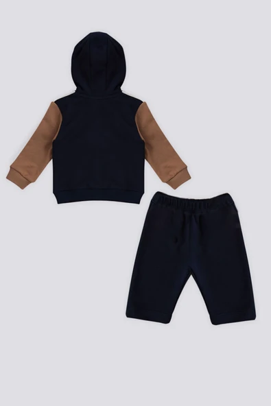 U.S. Polo Assn Kapüşonlu Bebek 2 Li Takım - 4