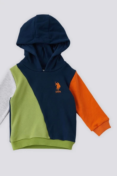 U.S. Polo Assn  Kapüşonlu Garnili Bebek 2 Li Takım - 3