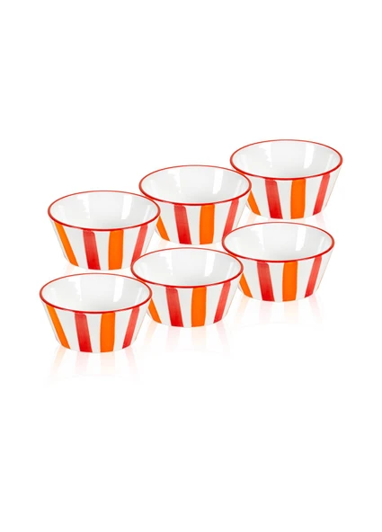 The Mia Joy Sosluk Çerezlik 6lı Set Kırmızı 10 cm - 2