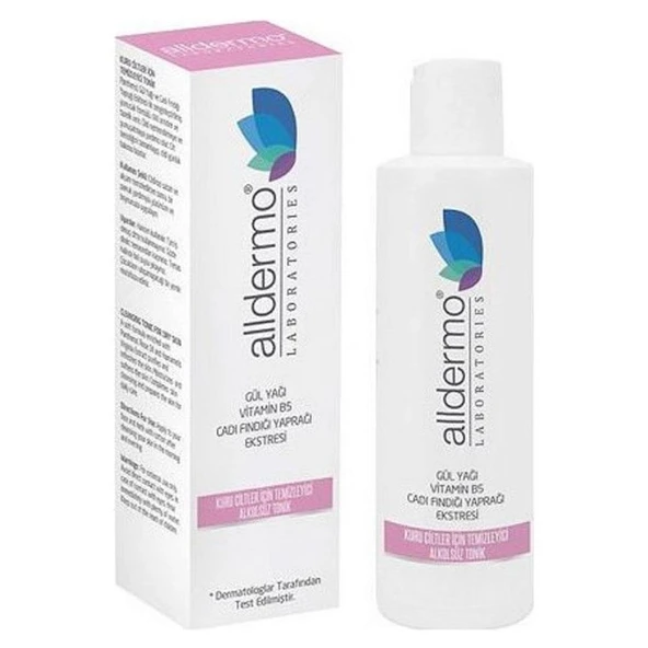 Alldermo Kuru Ciltler için Temizleyici Alkolsüz Tonik 200 ml