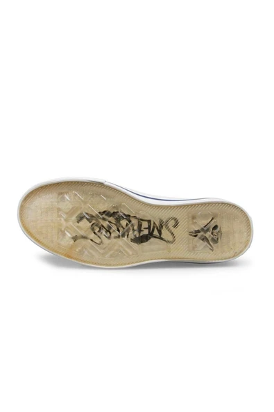 Erkek Sneaker - Beyaz, Tekstil - 3