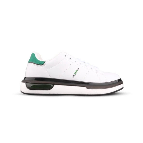 Erkek Sneaker - Beyaz-Yeşil,