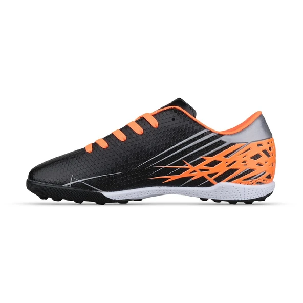 Erkek Halı Saha Futbol Ayakkabısı - Siyah-Turuncu, Performans - Resim 2