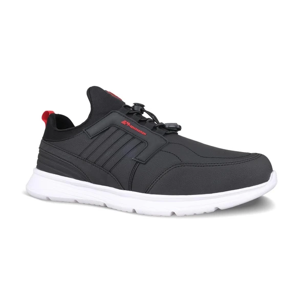 Erkek Spor Ayakkabı - Siyah-Beyaz, - Resim 3