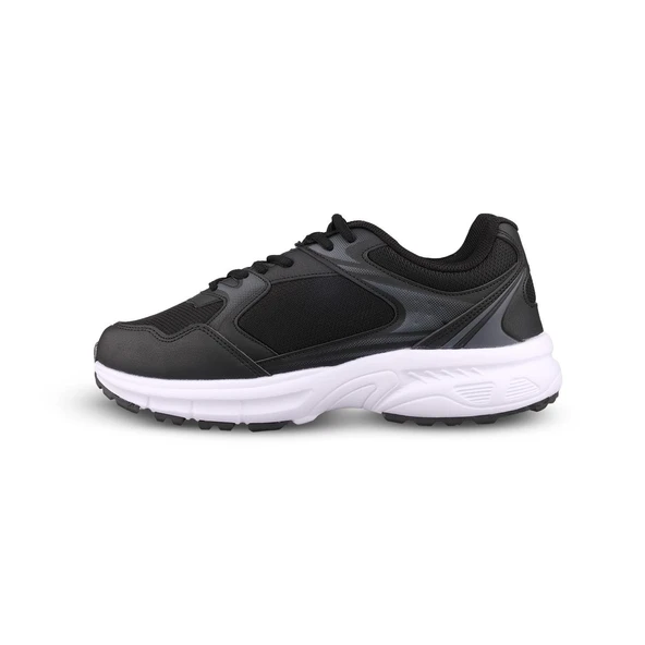 Erkek Spor Ayakkabı - Siyah-Beyaz, - Resim 2