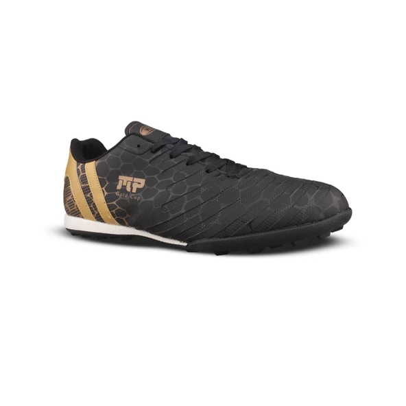 Erkek Halı Saha Futbol Ayakkabısı - Siyah-Gold, Performans - 3