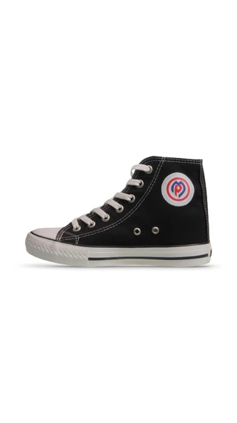 Erkek Sneaker - Siyah-Beyaz, Tekstil - 2