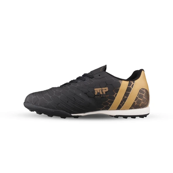 Erkek Halı Saha Futbol Ayakkabısı - Siyah-Gold, Performans - 2