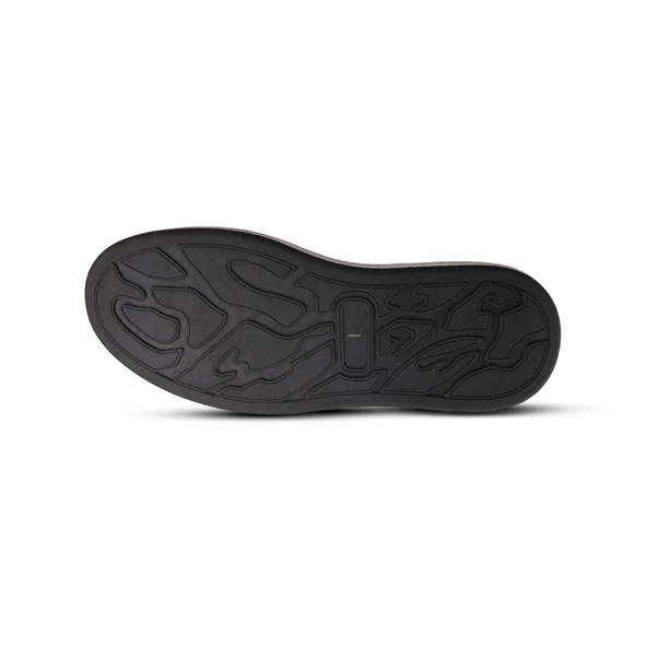 Erkek Sneaker - Siyah-Beyaz, Hakiki Deri - 4
