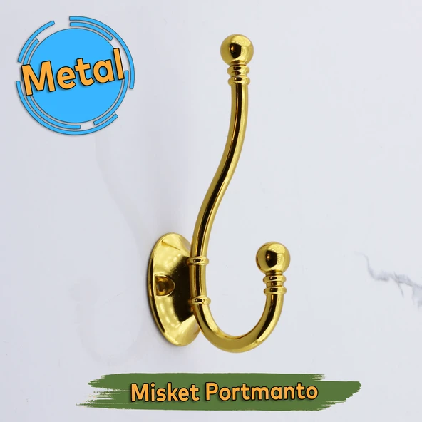 Misket Askı Gold Altın Vestiyer Portmanto Dolap Askılık Askılığı Duvar Banyo Mutfak Elbise Askısı