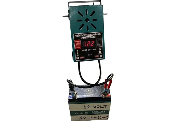 TUĞRA 6-12-24 VOLT 50 AMPER AKÜ TEST CİHAZI TET50 - 2