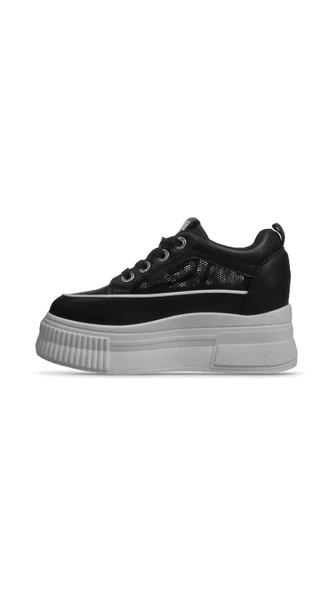 Kadın Sneaker - Siyah, Fileli - 2