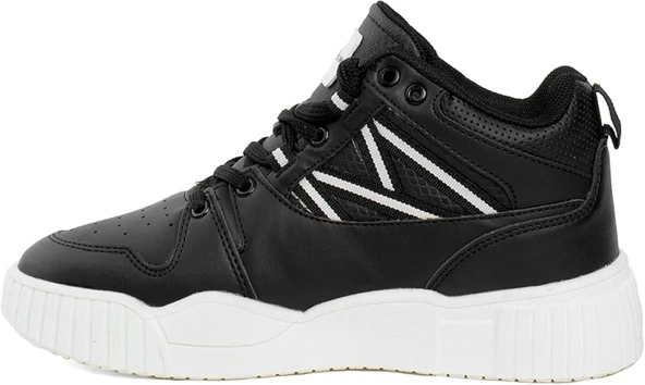 Kadın Sneaker - Siyah-Beyaz, Bilek Boy - 2