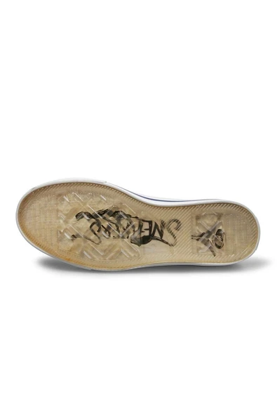 Kadın Sneaker - Beyaz, Tekstil - 4