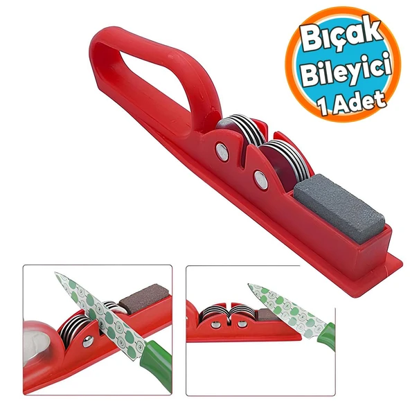 Bıçak Elmas Bileyici Taşlı Keskinleştirici Satır Bileyleme Pratik Oynar Bileyli 1 Adet