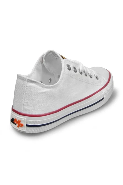 Kadın Sneaker - Beyaz, Tekstil - 3