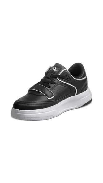 Kadın Sneaker - Siyah-Beyaz, - 4