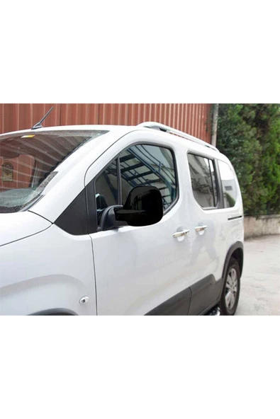 BRSPLAST  Peugeot Tepee Uyumlu 2019 Ve Üzeri Ayna Kapağı 2 Parça Abs Siyah - 2
