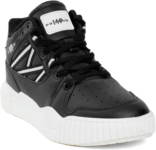 Kadın Sneaker - Siyah-Beyaz, Bilek Boy - 3