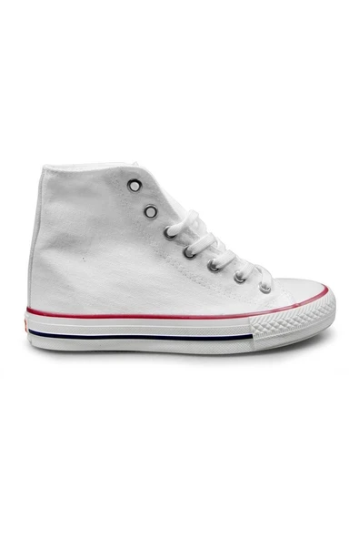 Kadın Sneaker - Beyaz, Tekstil