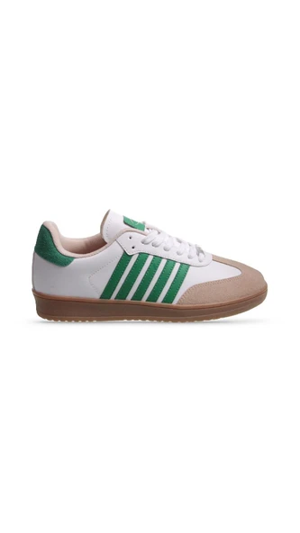Kadın Sneaker - Beyaz-Yeşil,