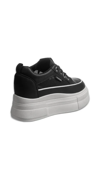 Kadın Sneaker - Siyah, Fileli - 3