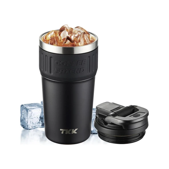 Tkk Çelik Termos Mug 630ML Mat Siyah - 3