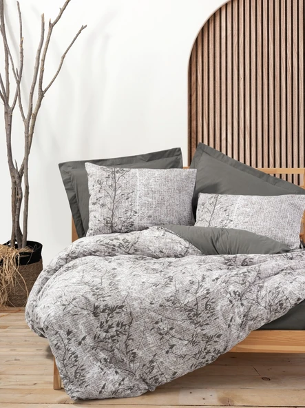 Cotton Box Dual Tek Kişilik Nevresim Takımı Odin Kahve