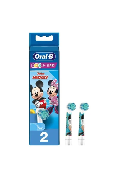 Oral-B Kids Extra Yumuşak Mickey Yedek Başlık 2'li
