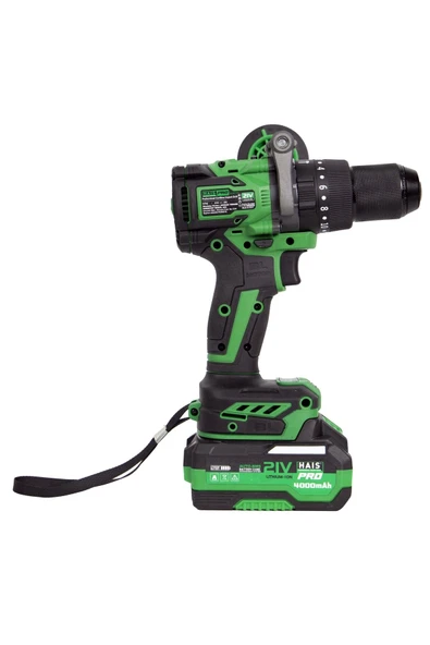 Haispro RB-DB2109 Profesyonel Darbeli Matkap 21 V 2x4.0 Ah Çift Akülü 150 Nm Yüksek Tork - 4