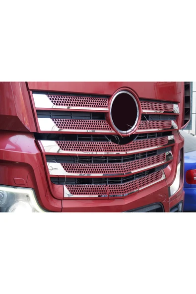 BRSPLAST  Mercedes Actros Uyumlu Krom Ön Panjur 11 Parça Paslanmaz Çelik - 4