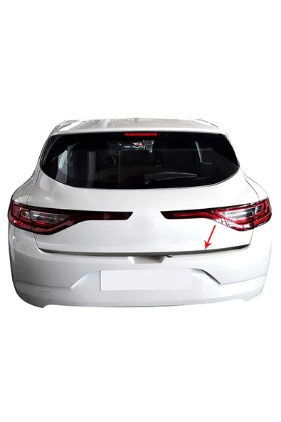 BRSPLAST  Renault Megane 4 HB Uyumlu Krom Bagaj Alt Çıtası Paslanmaz Çelik - 2