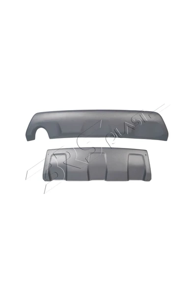 BRSPLAST  Dacia Duster Uyumlu 2010-2017 Abs Ön-Arka Difüzör Gri