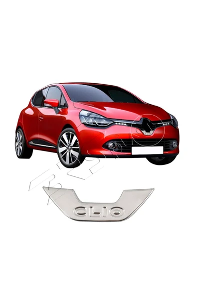 BRSPLAST  Renault Clio 4 Uyumlu Krom Ön Amblem Çerçevesi Paslanmaz Çelik - 2