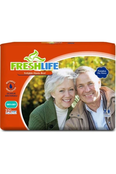FRESHLİFE Medium Yetişkin Belbantlı Hasta Bezi 30 Adet M