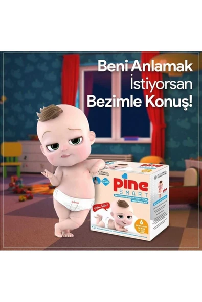 PİNE Smart Akıllı Bebek Bezi No 2 Mini 3-6 Kg 24 Adet - 2