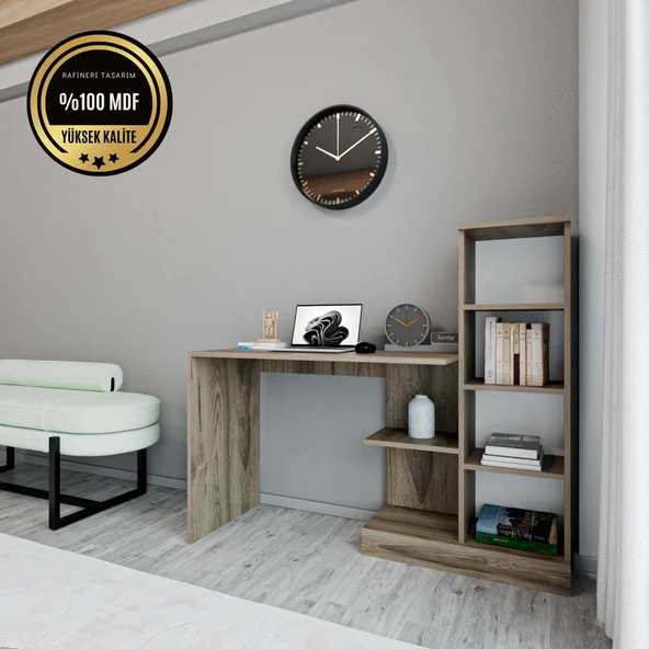 Hera MDF Kapaksız Çalışma Masası Bilgisayar Masası Ofis Ders Masası - 10