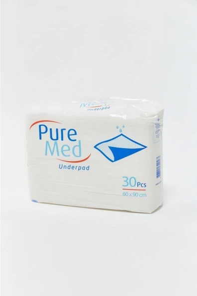 PUREMED Pure Med Yatak Koruyucu Örtü 60x90 (30lu Paket)