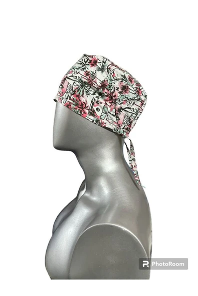 BEYAZ MEDİKAL Doktor Hemşire Aşçı Cerrahi Bone Hastane Bonesi Bandana