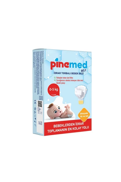 PİNEMED Idrar Torbalı Bebek Bezi (0-5 KG) 2 Adet