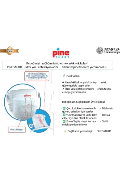 PİNE Smart Akıllı Bebek Bezi No 2 Mini 3-6 Kg 24 Adet - 4