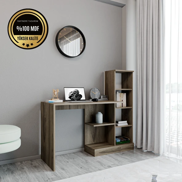 Hera MDF Kapaksız Çalışma Masası Bilgisayar Masası Ofis Ders Masası - 12