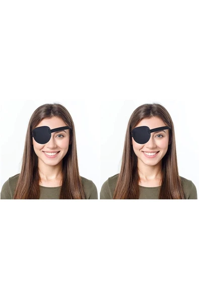 ARWEX 2 Adet Göz Kapama Bandı Tek Göz Korsan Bandı Göz Bandajı Göz Tembelliği Bandı Göz Pedi Göz Bandı