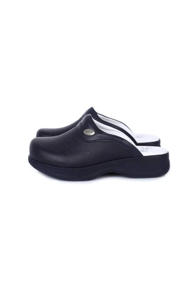 HİPOKRAT MEDİKAL SABO Kısa Topuklu (1- 4 cm) Hipokrat Lacivert Hemşire/doktor Sabo Düz Topuklu Lacivert Nubuk - 3