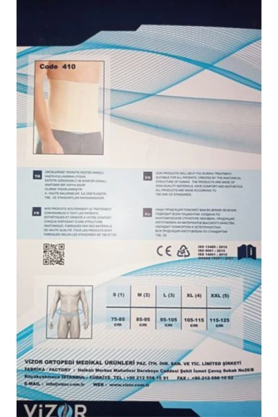 VİZOR Abdominal Korse Strong Dark Blue - 2