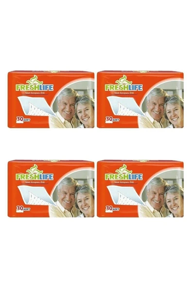 FRESHLİFE Hasta Altı Yatak Koruyucu 30'Lu 4 Paket
