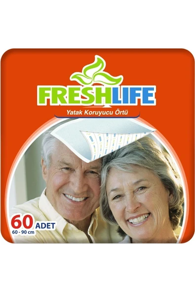 FRESHLİFE Yatak Koruyucu Örtü 60x90 Cm 30x2 (60 ADET)